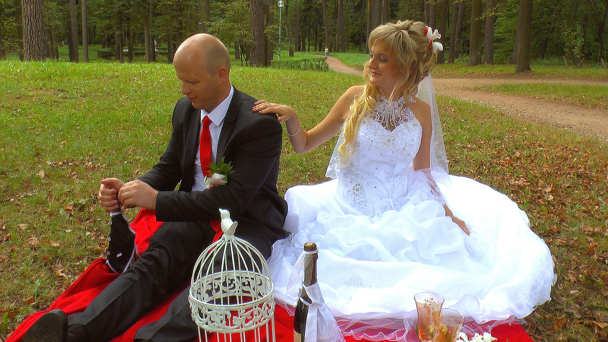 Невесты в парке Архангельское