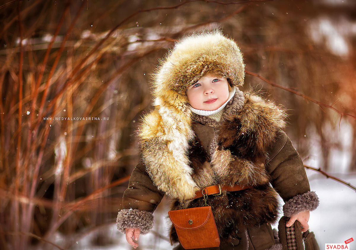 Русские дети зимой