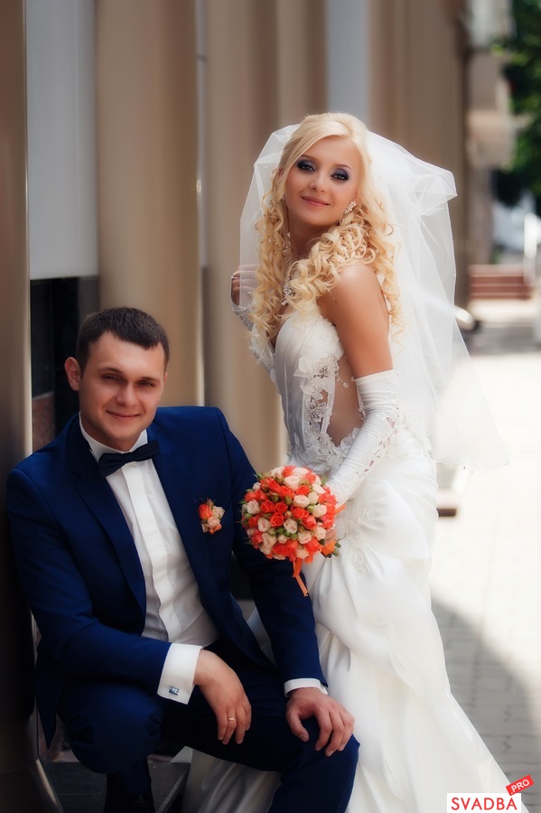 Свадебная фотосессия жениха и невесты