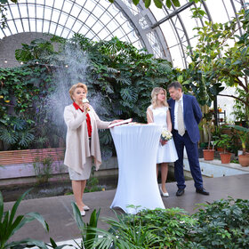 Wedding Ceremony Выездная регистрация в цветочной оранжерее Таврического сада. Санкт-Петербург - 2023