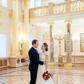 Свадебная фотосессия в парадных залах Большого Дворца - Музей-заповедник «Царицыно»