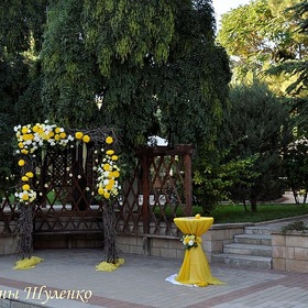Свадебная арка из сухоцветов - 66 фото