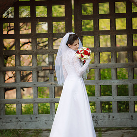 Свадебное платье. Фотография невесты.