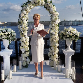 Свадебная церемония: Выездная регистрация на "Летучем Голландце".  свадебный регистратор - Римма Чистякова