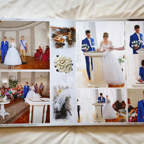 Фотографии из свадебного фотоальбома