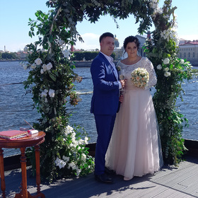 Wedding Ceremony:  "Летучий Голландец" на Неве.  Выездная регистрация брака.  2021 год