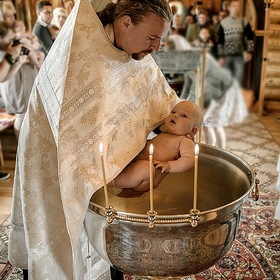 Фотография с церемонии крещения