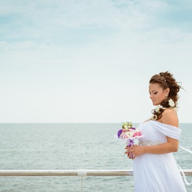 Bride and the sea