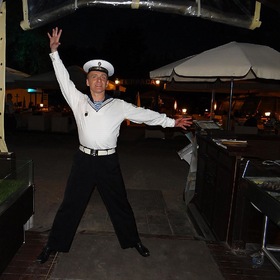 "Yablochko". Russian Sailor dance. Tap man from Moscow.